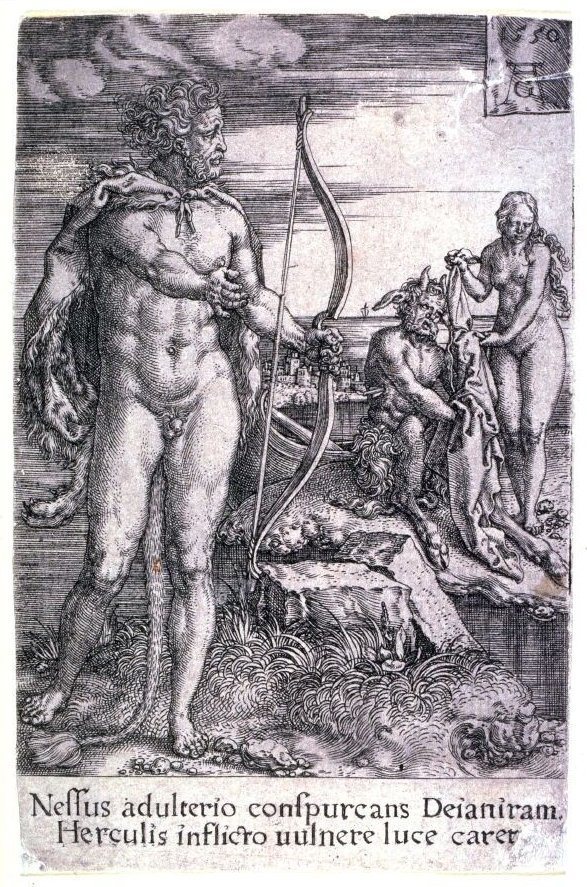Hercules and the Centaur Nessus by Heinrich Aldegrever