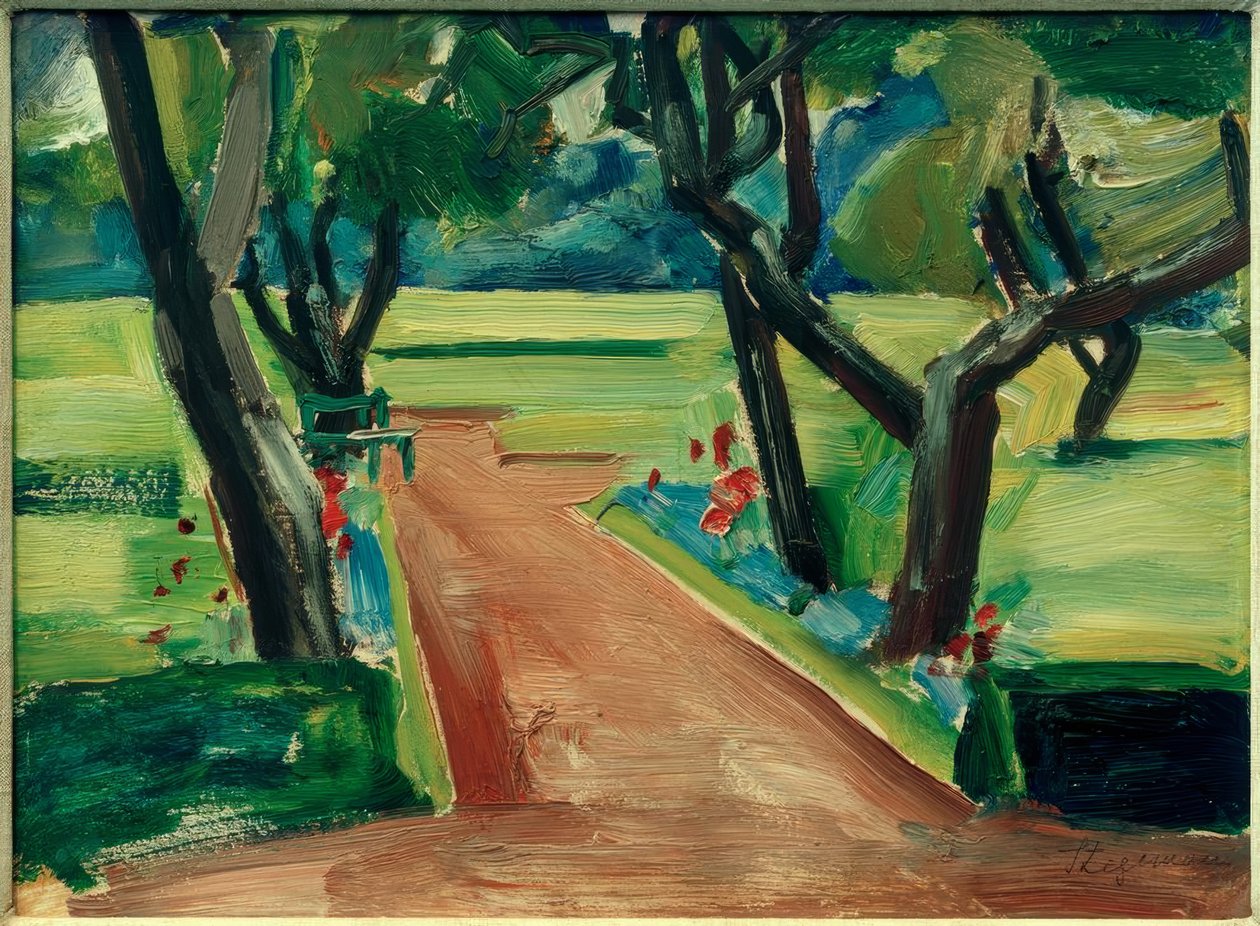 Path in the City Park by Heinrich Stegemann