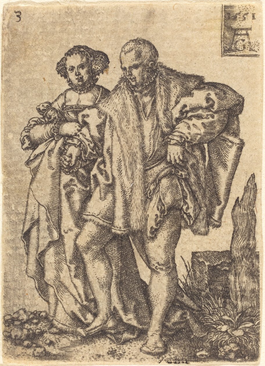 Dancing Couple by Heinrich Aldegrever