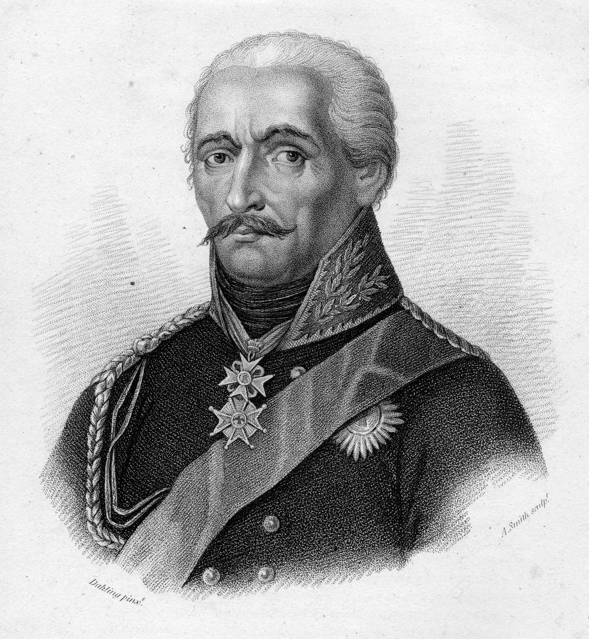 General Gebhard Leberecht von Blücher, engraved by Adam Smith by Heinrich Anton Dahling