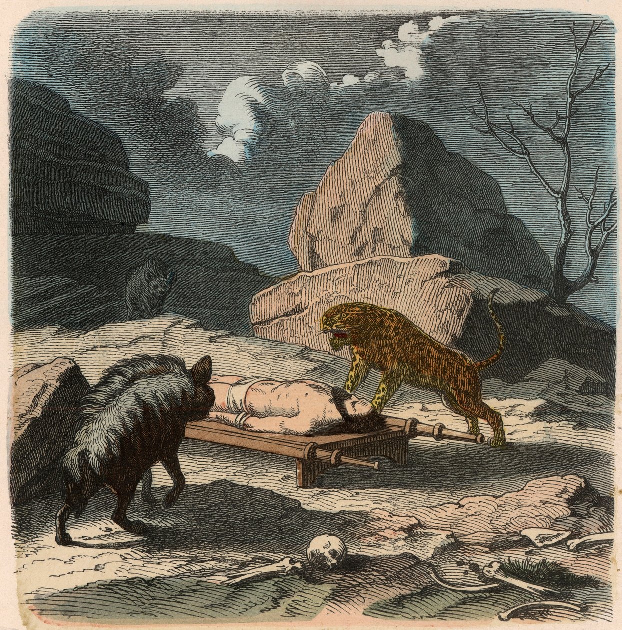 Ancient Orient, Persians: Exposing a Mortal Remains by Heinrich Leutemann