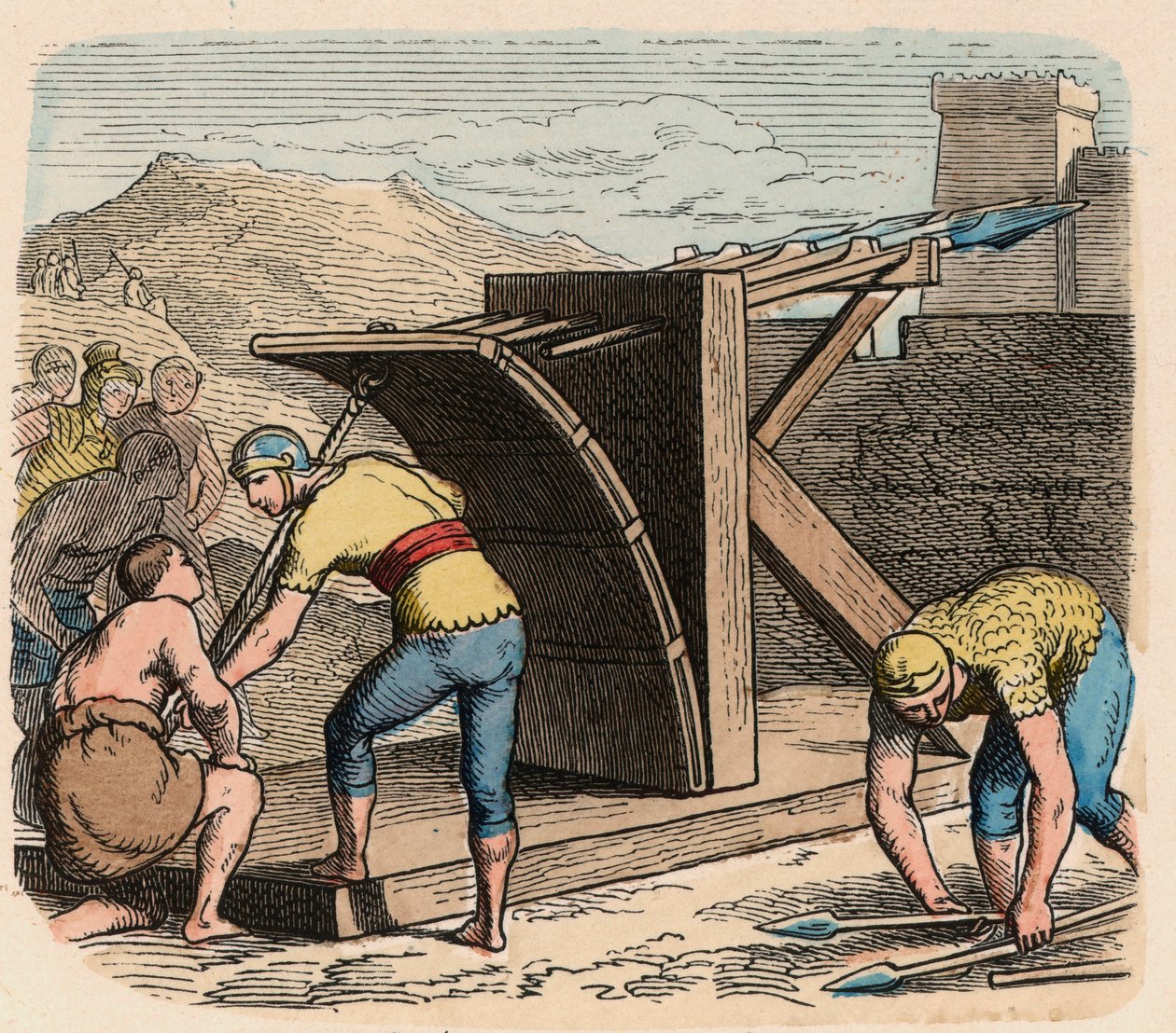Ancient Rome: Weaponry, Ballista, Machine Used During Siege by Heinrich Leutemann