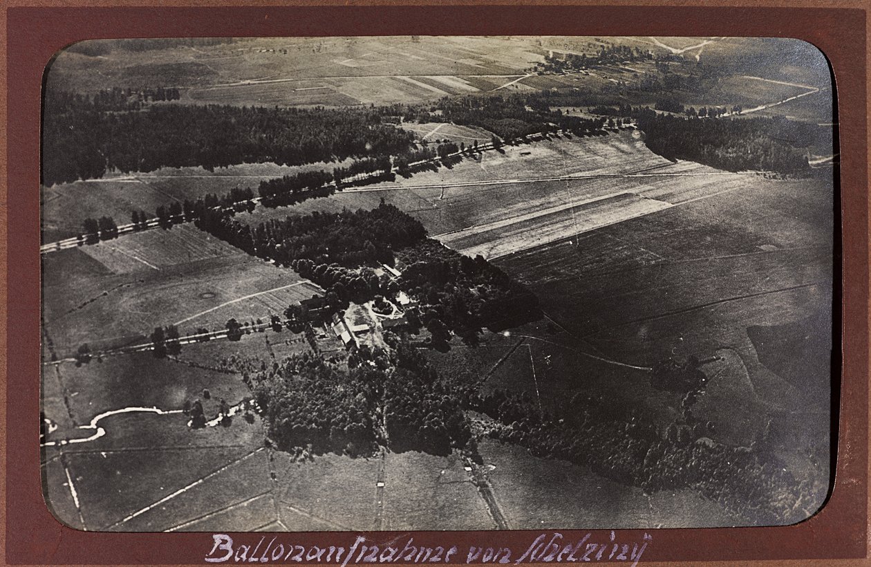 First World War: the Ukraine in the years 1914-1916 during the invasion of the German army. Aerial View by Heldenfriedhof Dsessentniki (attr. to)