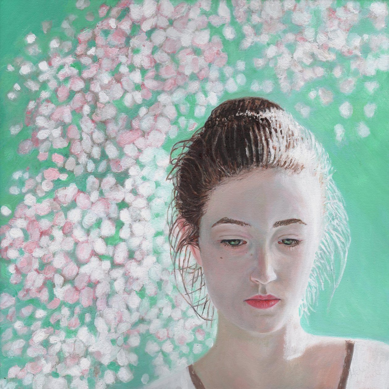 Portrait of a Girl Blossoming by Helen White