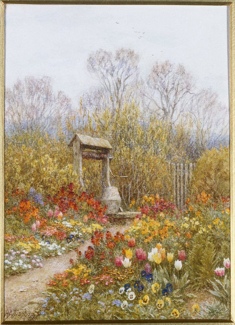 An Old Well, Brook, Surrey by Helen Allingham