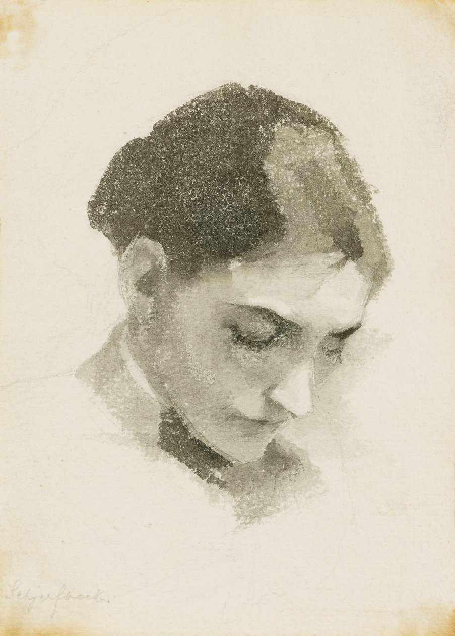 A Head of a Woman by Helene Schjerfbeck