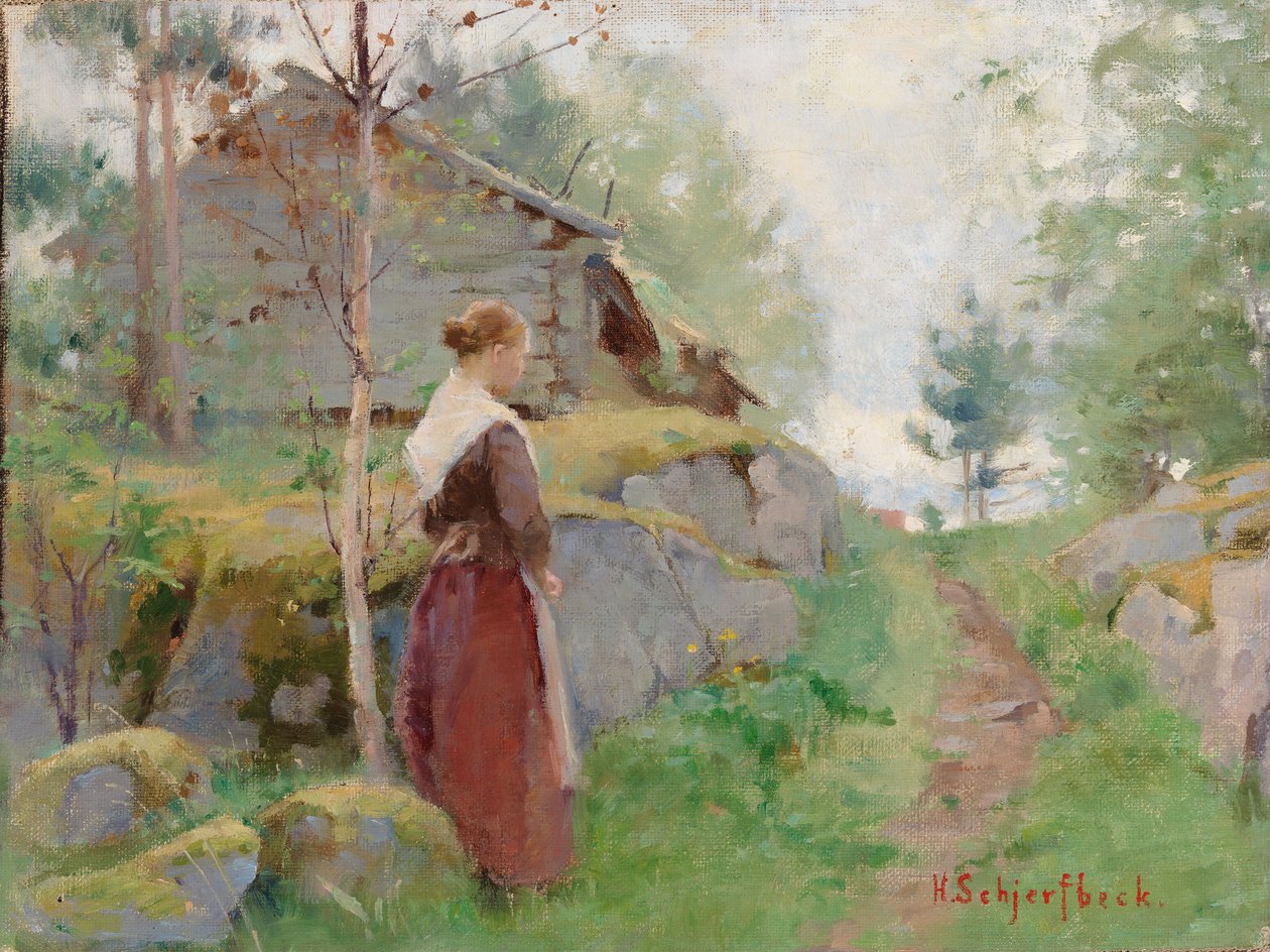 Girl from Barösund by Helene Schjerfbeck