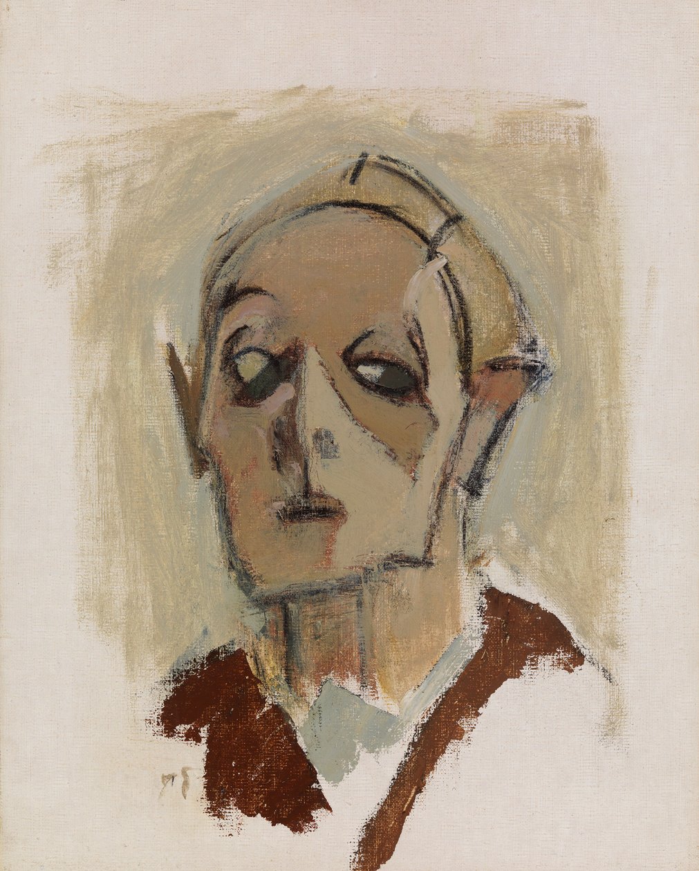 Self-Portrait, en face I by Helene Schjerfbeck