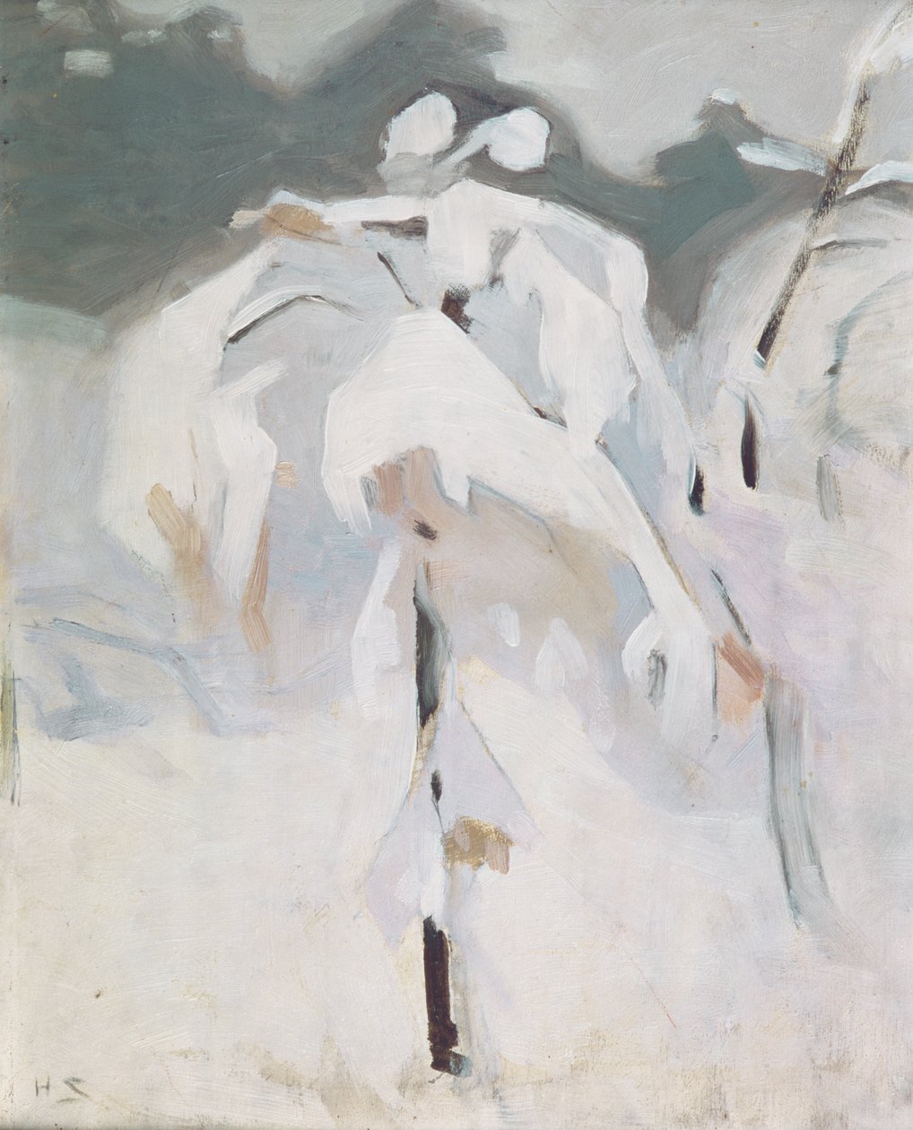 Snow Covered Birch, c.1913 by Helene Schjerfbeck