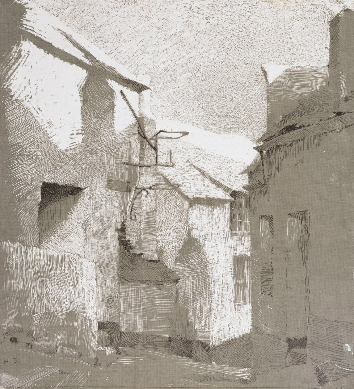 Street, St. Ives by Helene Schjerfbeck