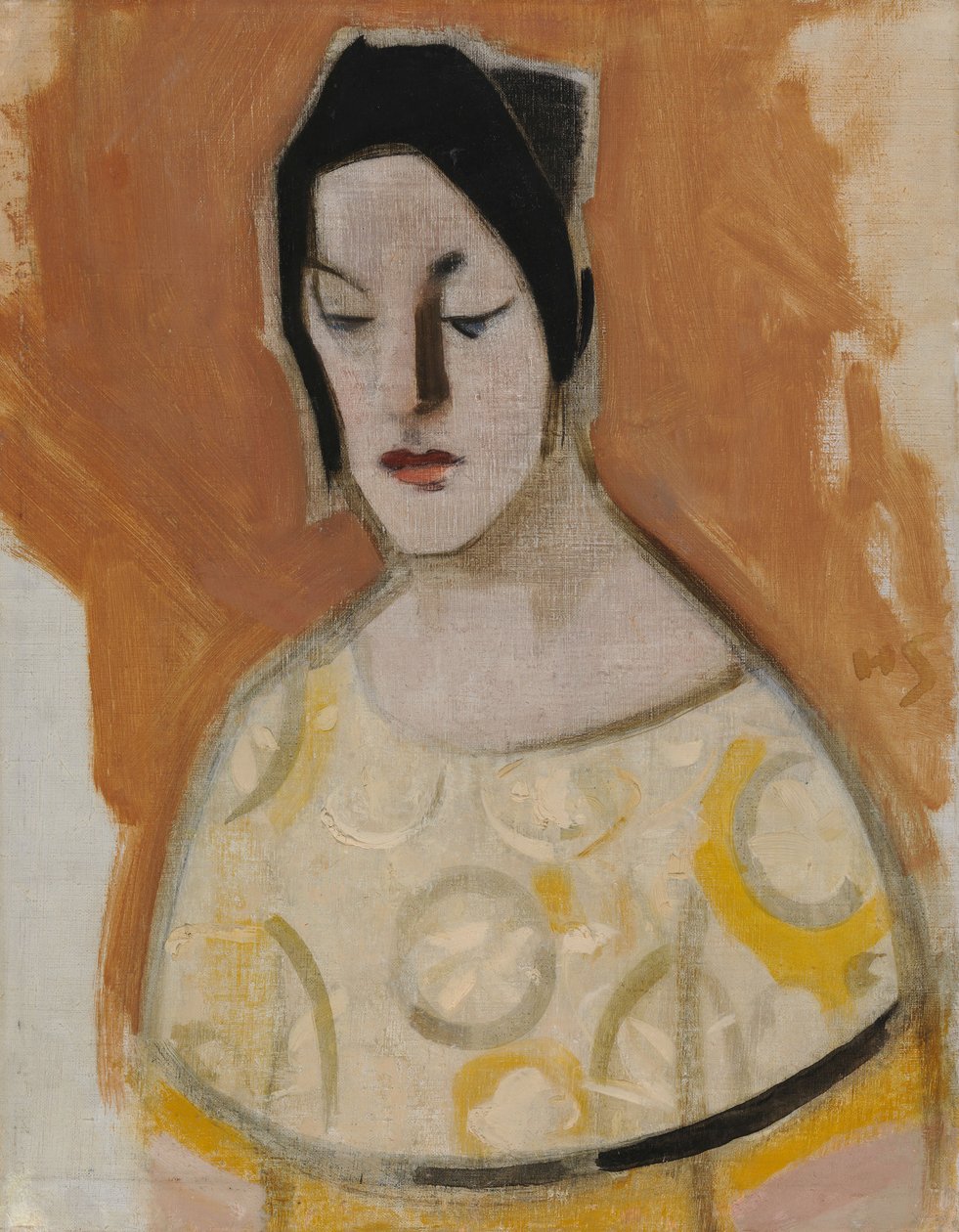 The Fortune-Teller (Woman in Yellow Dress) by Helene Schjerfbeck