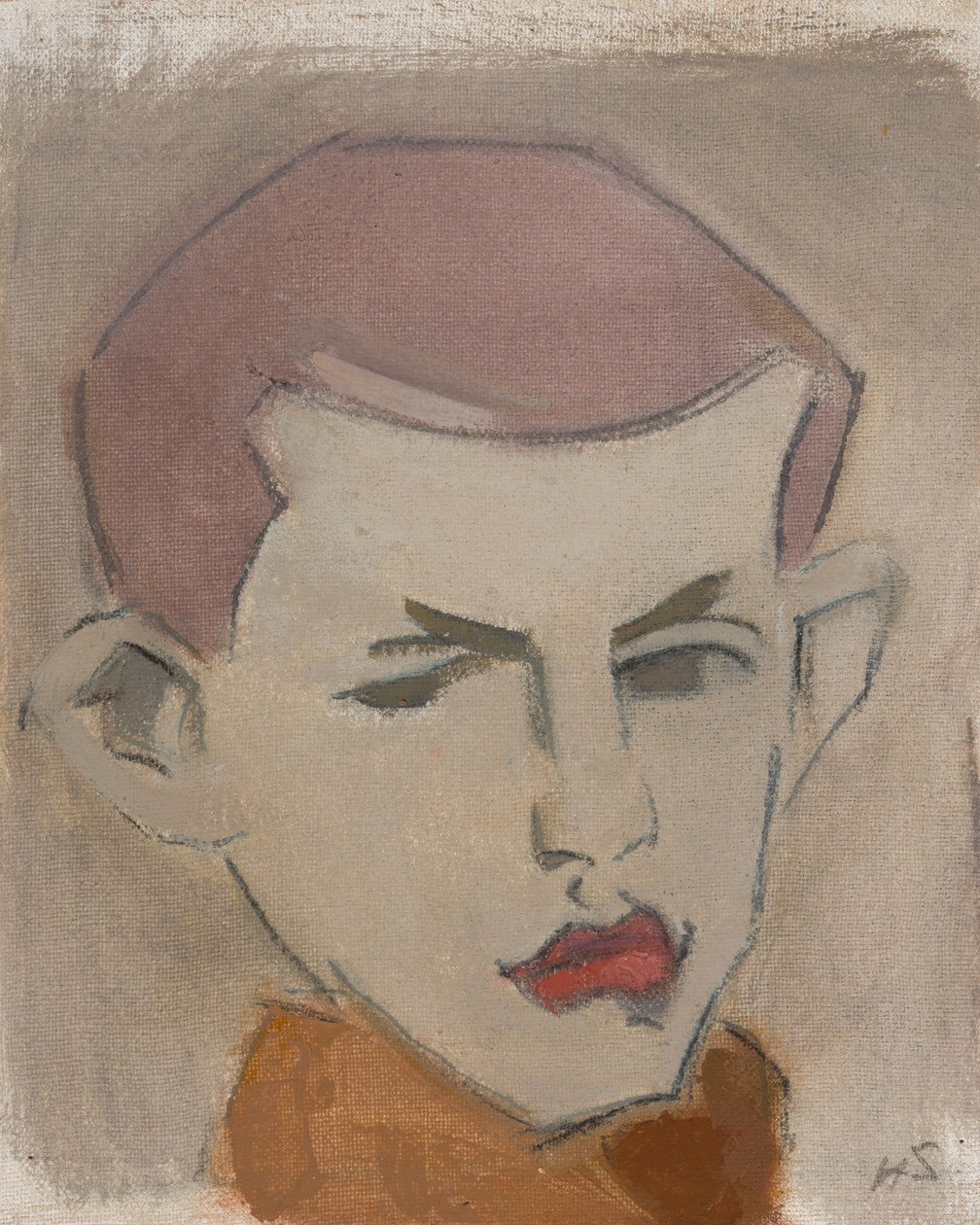 The Woodcutter, Head Study by Helene Schjerfbeck