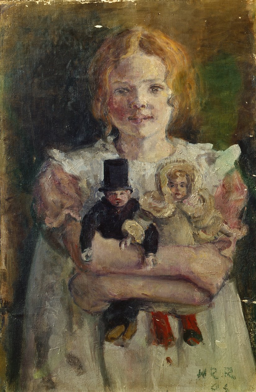 Portrait of Borghild by Helga Ring Reusch: Fine art print