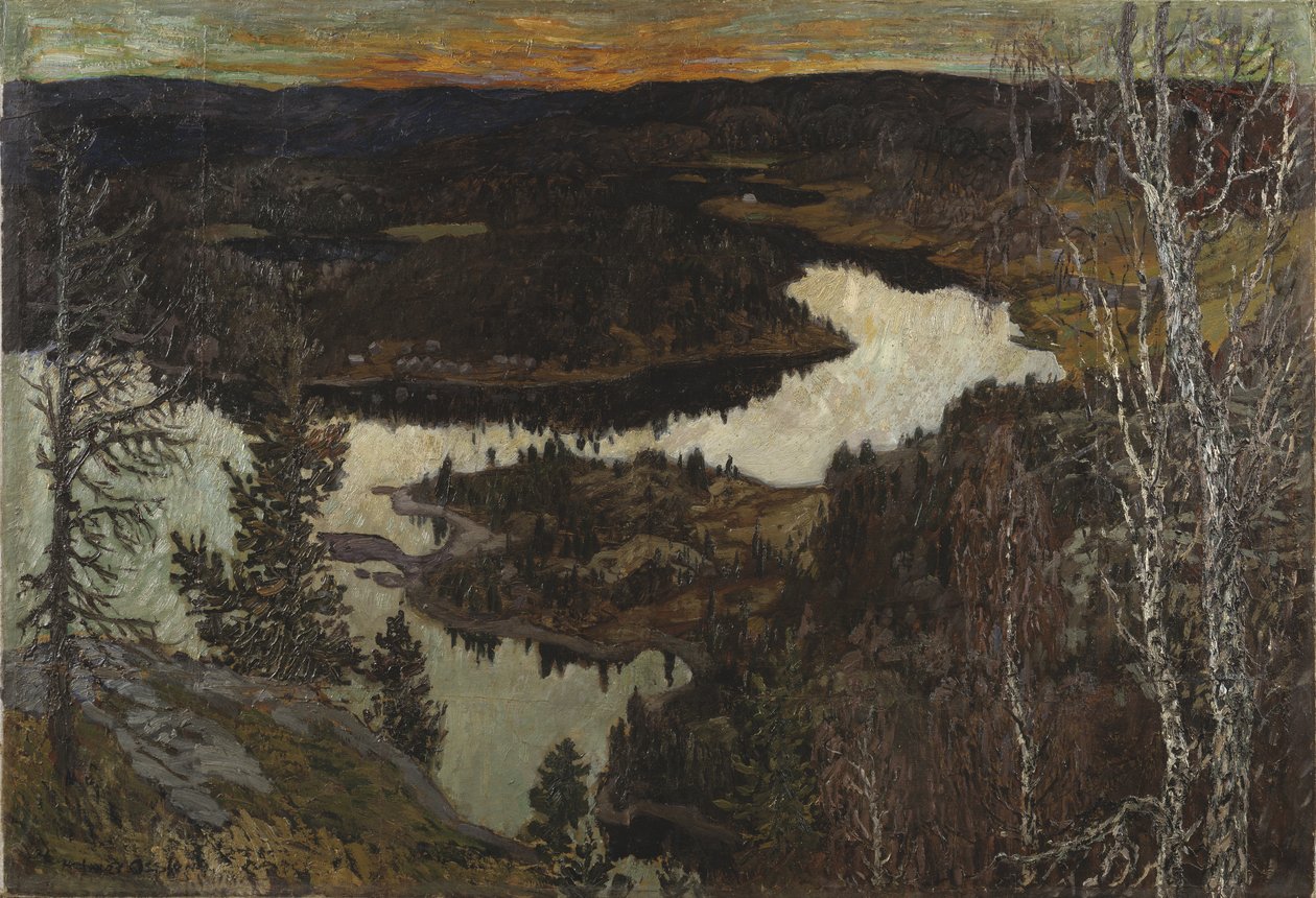 Autumn, Nordingra by Helmer Osslund