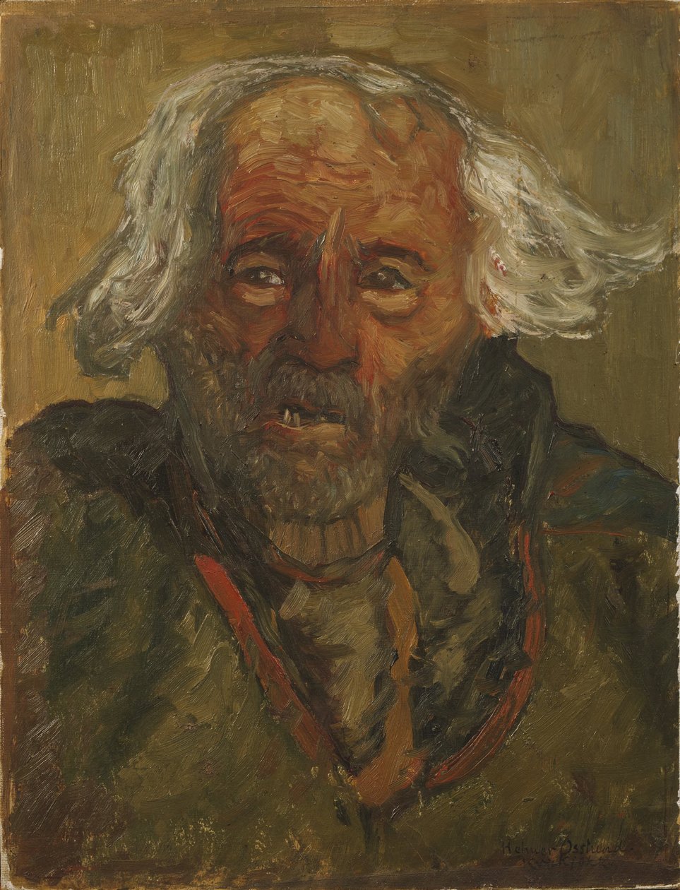 White-Haired Lapp, Kvikkjokk by Helmer Osslund