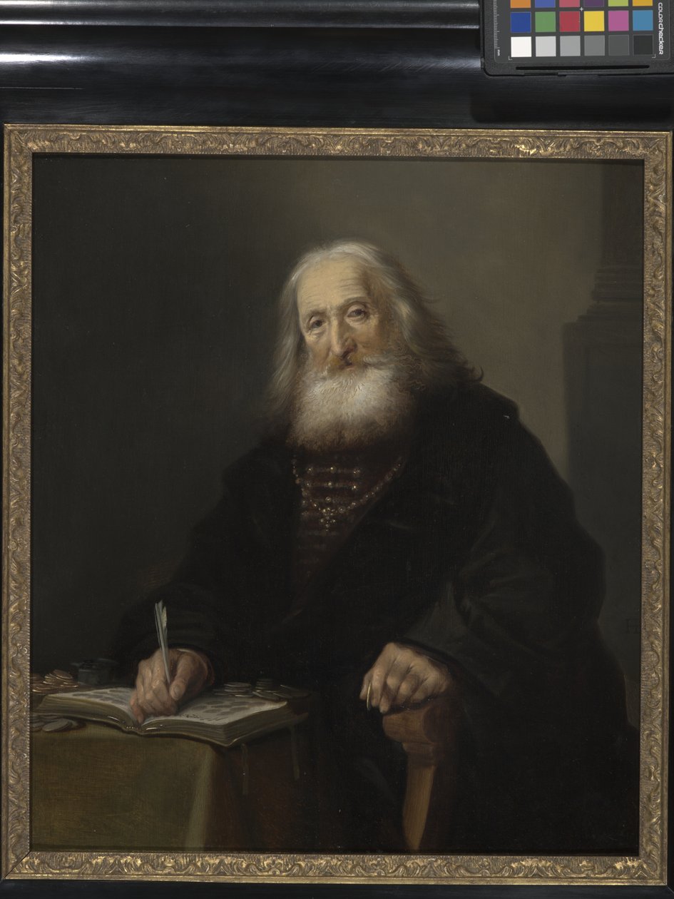 The Coin Collector by Hendrick Gerritsz Pot