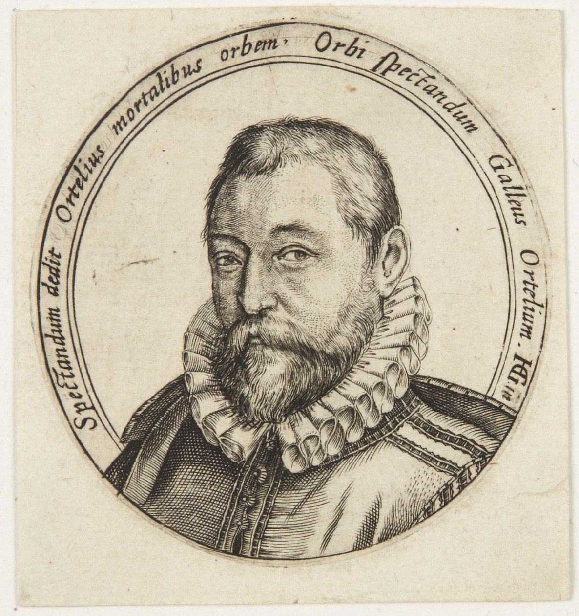 Abraham Ortelius by Hendrick Goltzius