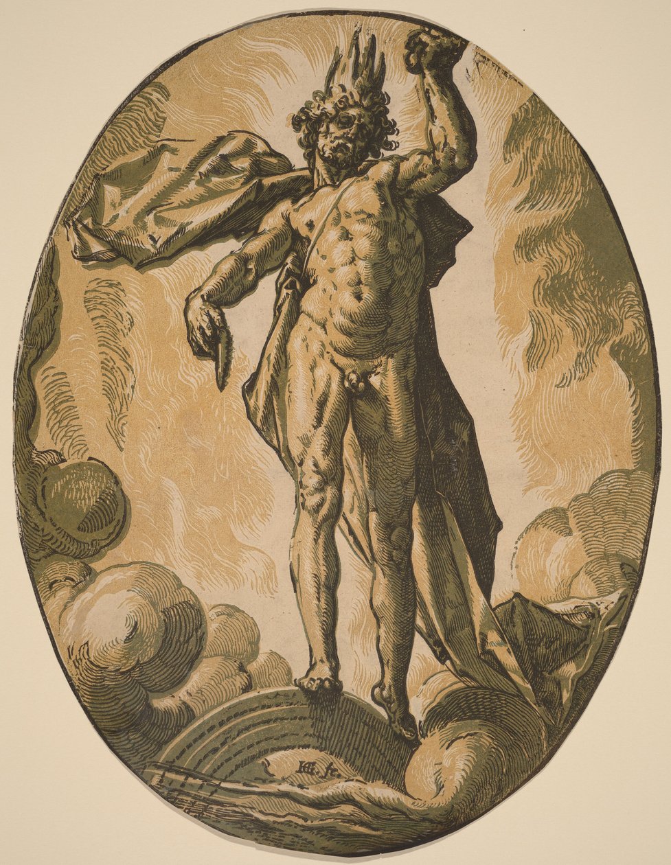 Aether by Hendrick Goltzius