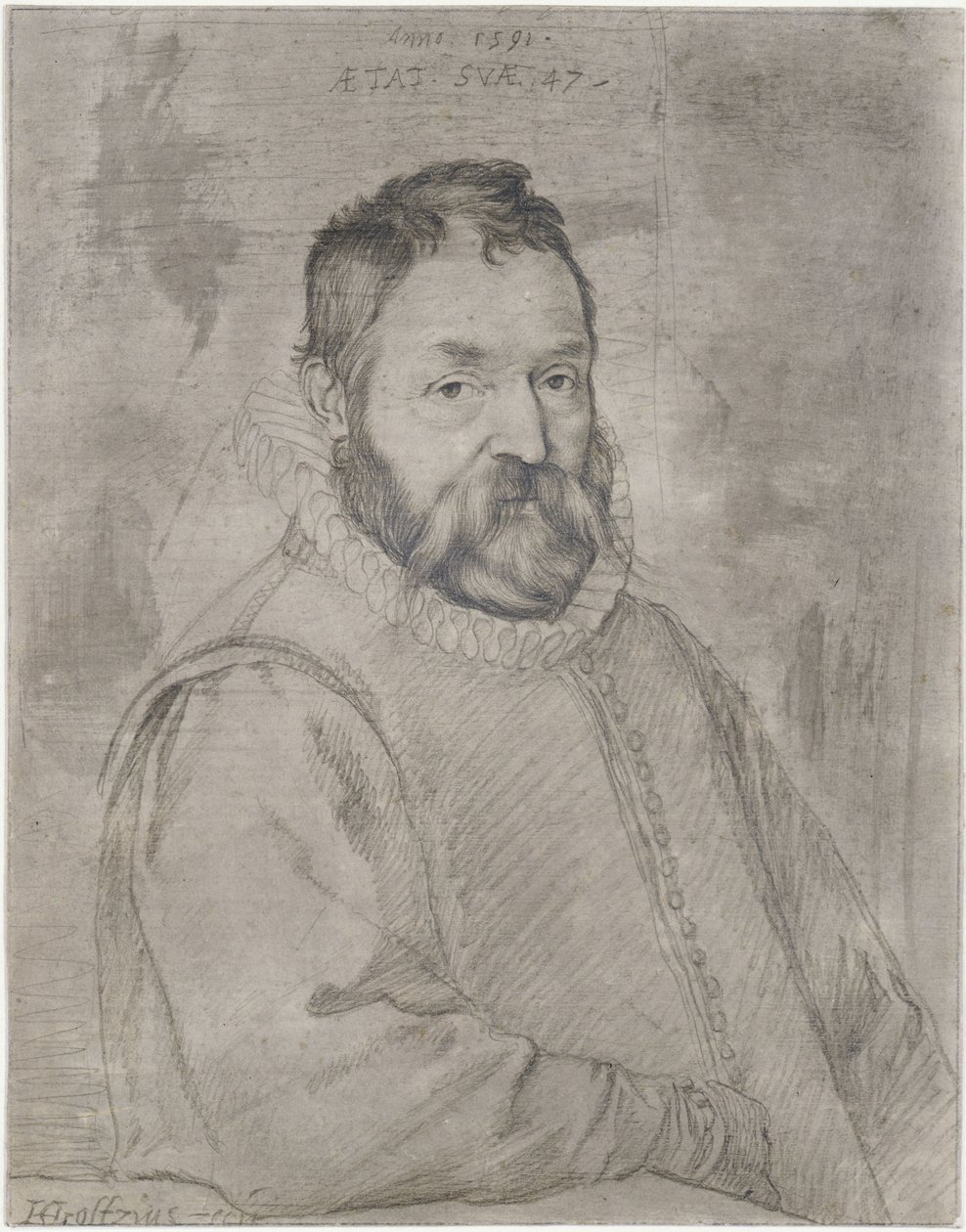 Bust of Federico Zuccari by Hendrick Goltzius