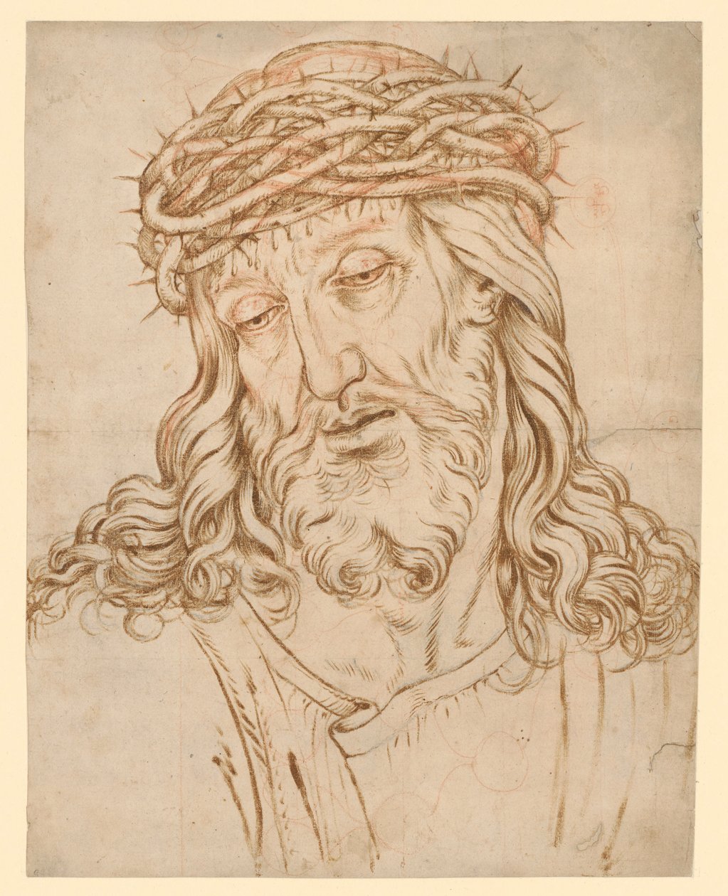 Bust of the Man of Sorrows, with Head Inclined to the Left by Hendrick Goltzius