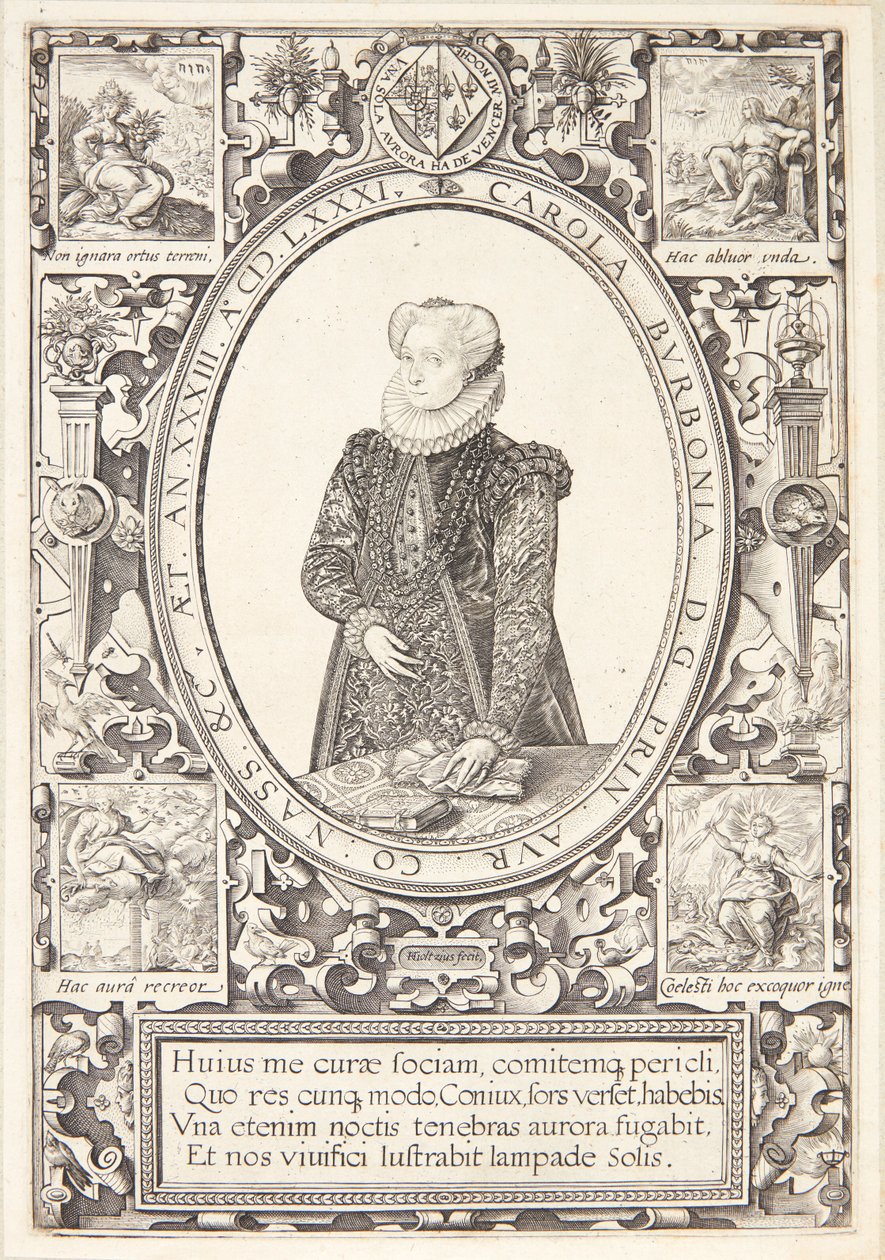 Charlotte of Bourbon by Hendrick Goltzius