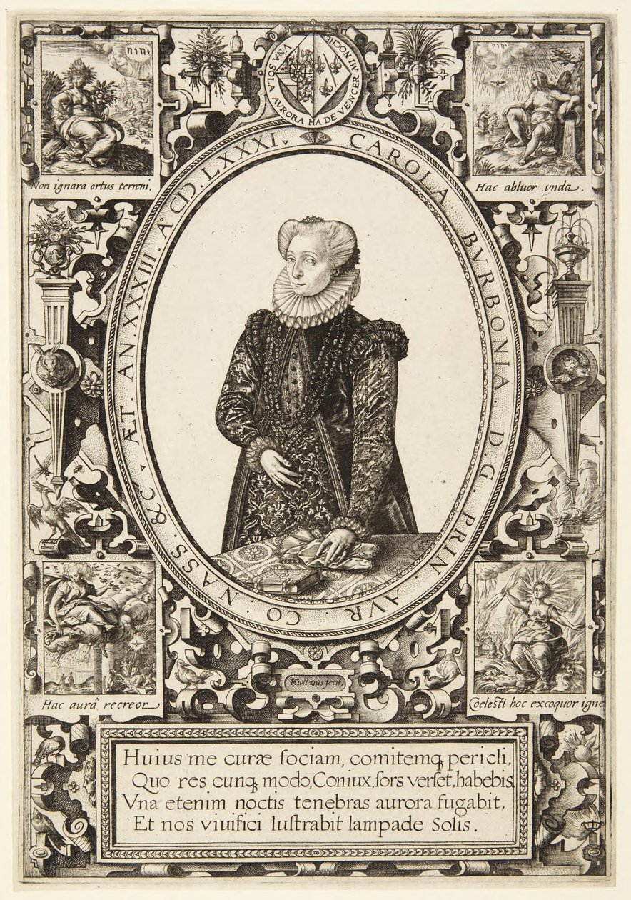 Charlotte of Bourbon by Hendrick Goltzius