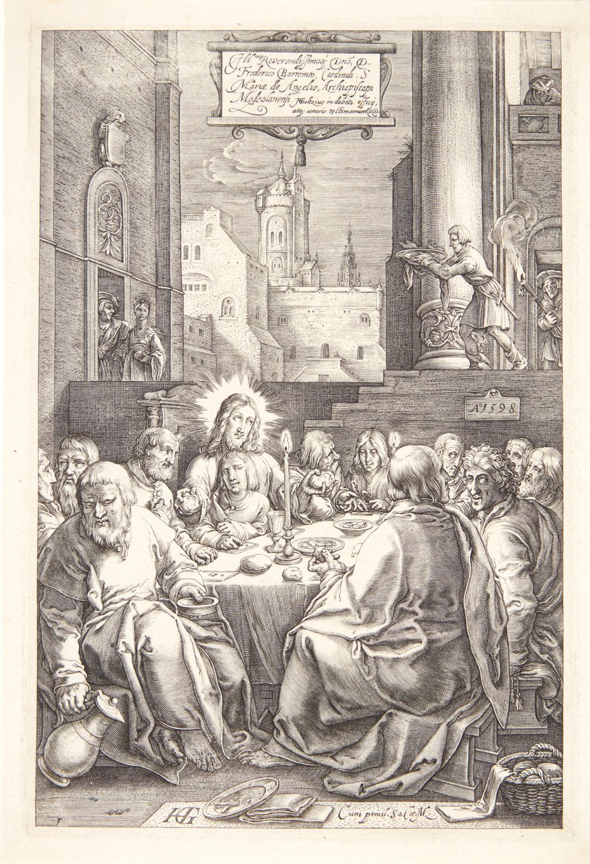 The Last Supper by Hendrick Goltzius