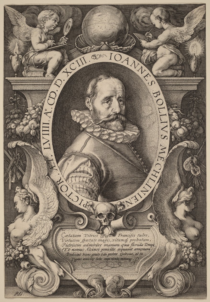 Hans Bol by Hendrick Goltzius