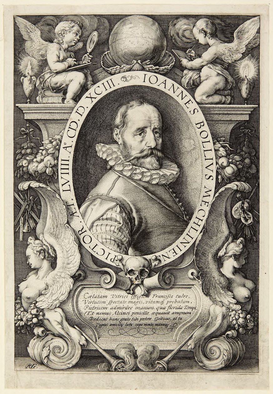 Hans Bol by Hendrick Goltzius