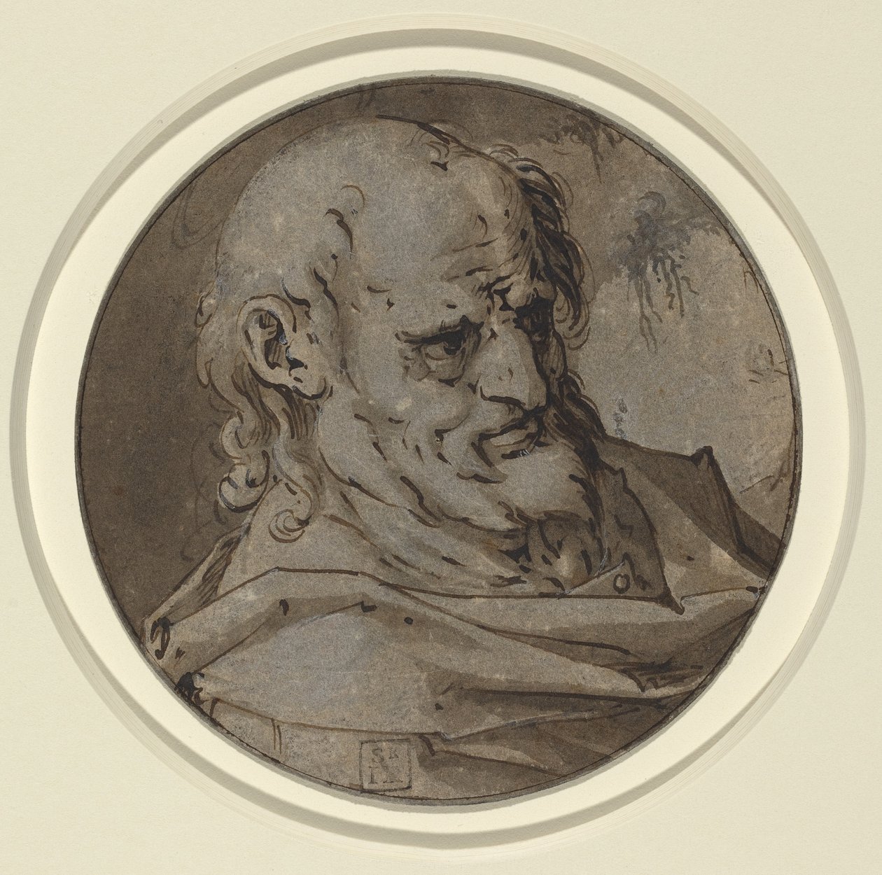 Head of an Apostle by Hendrick Goltzius
