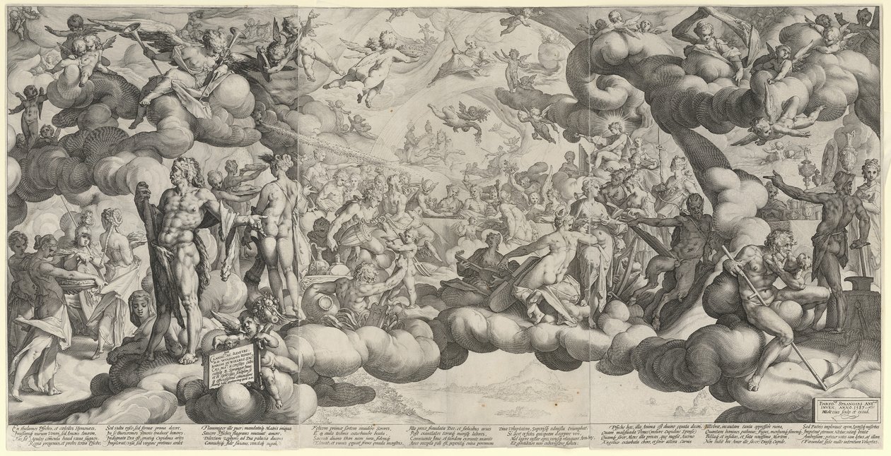Wedding of Cupid and Psyche by Hendrick Goltzius