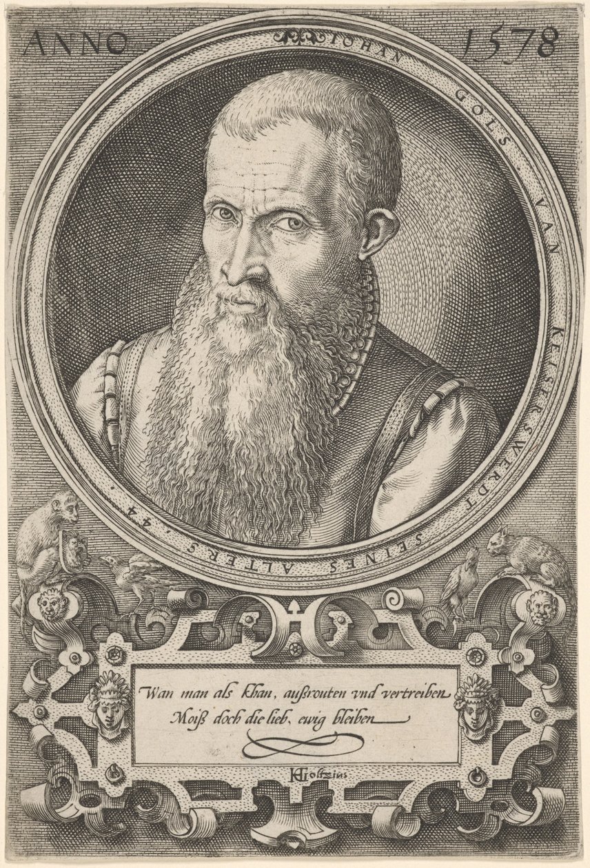 Jan Goltz II by Hendrick Goltzius