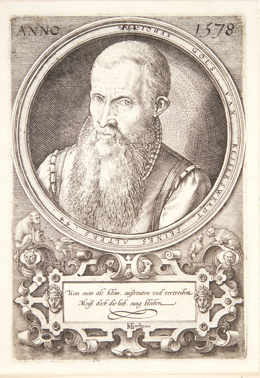 Jan Goltz II by Hendrick Goltzius