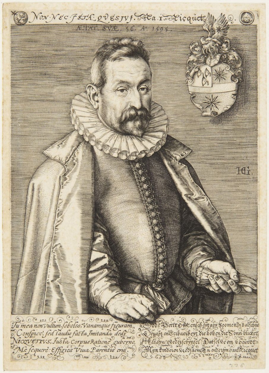 Jan Nicquet by Hendrick Goltzius
