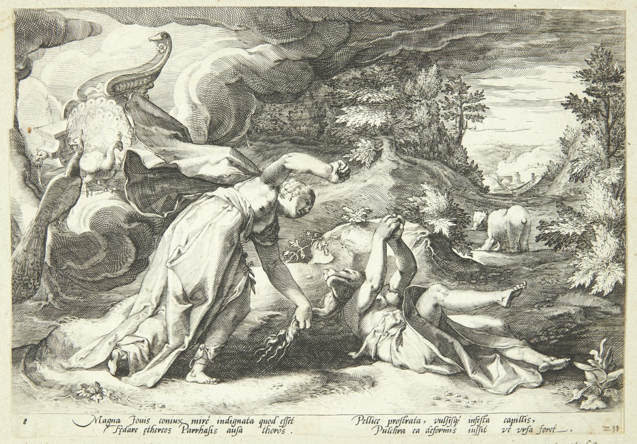 Juno Transforms Callisto into a Bear by Hendrick Goltzius