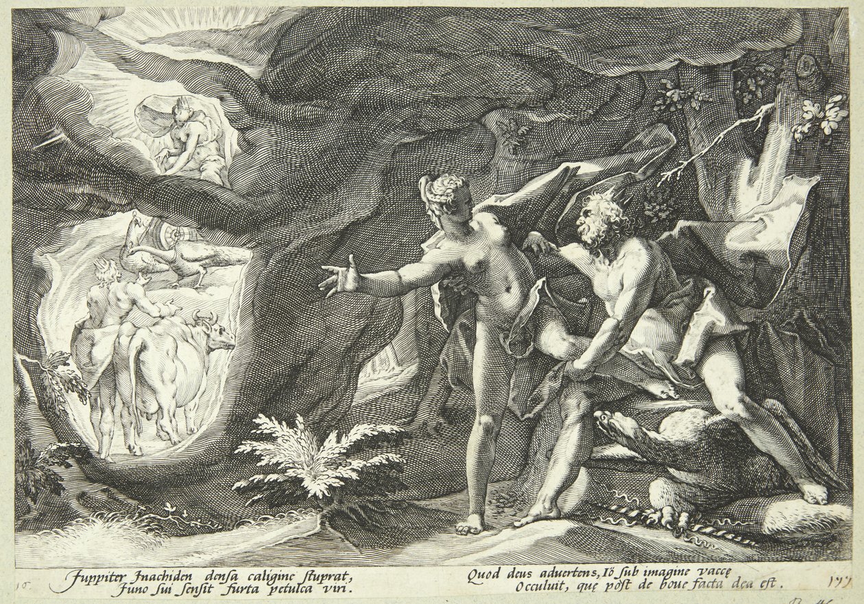 Jupiter and Io by Hendrick Goltzius