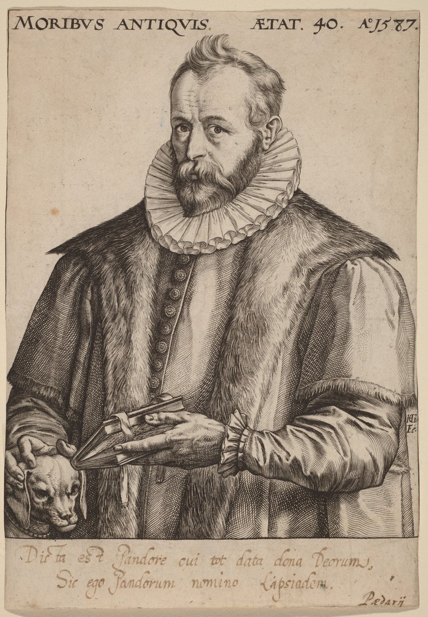 Justus Lipsius by Hendrick Goltzius