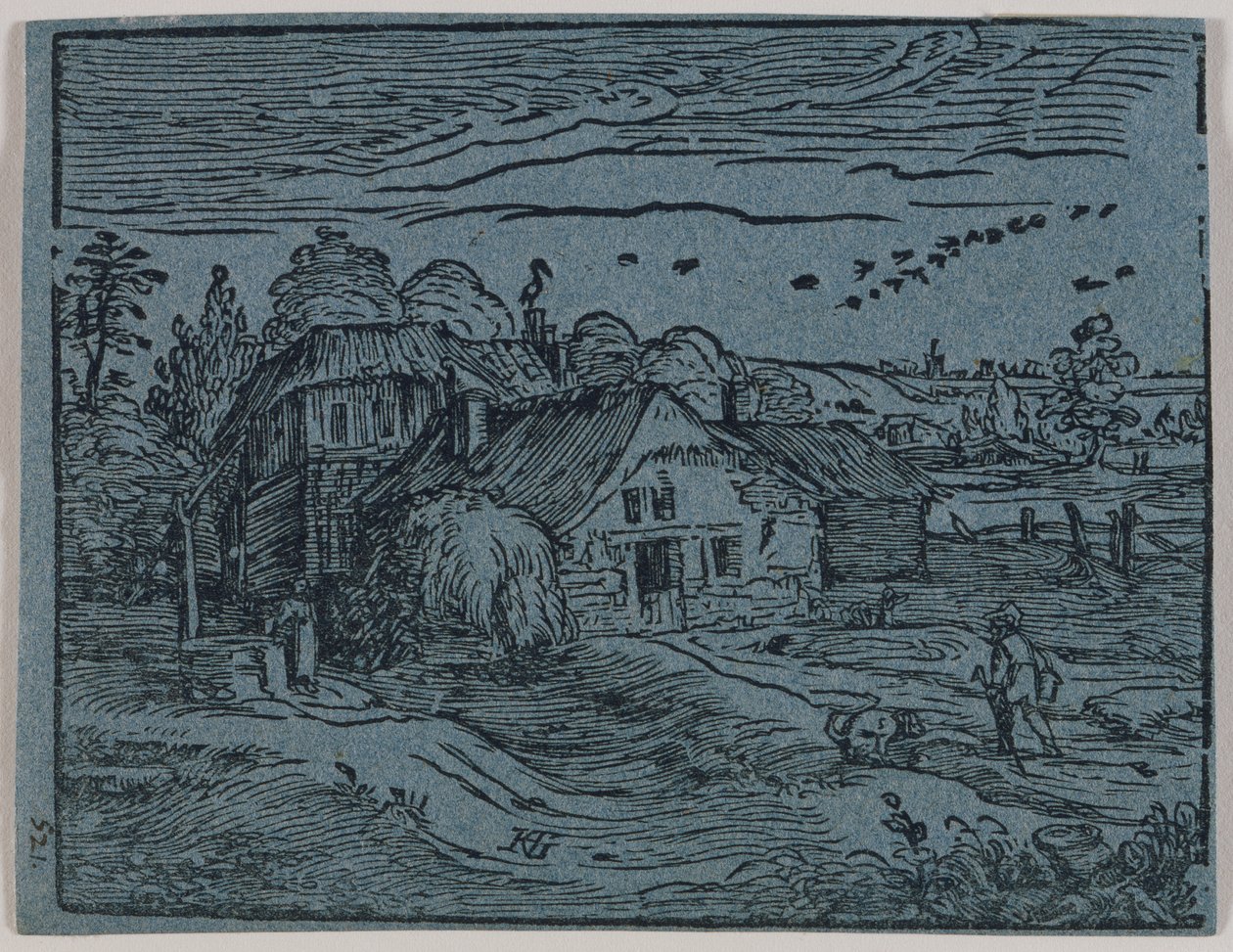 Landscape with Peasant Dwelling by Hendrick Goltzius