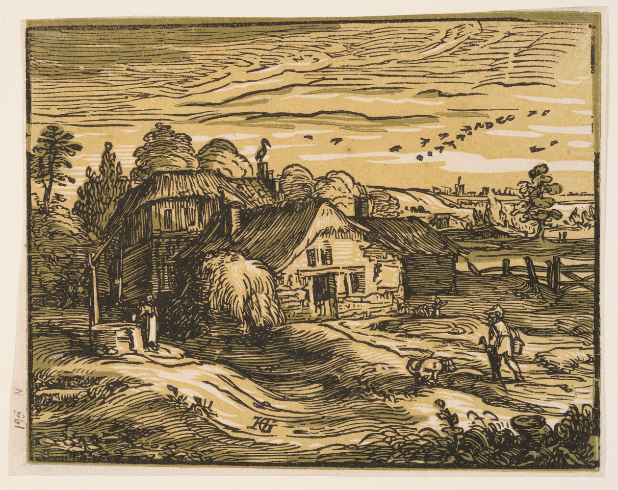 Landscape with a Farmhouse by Hendrick Goltzius