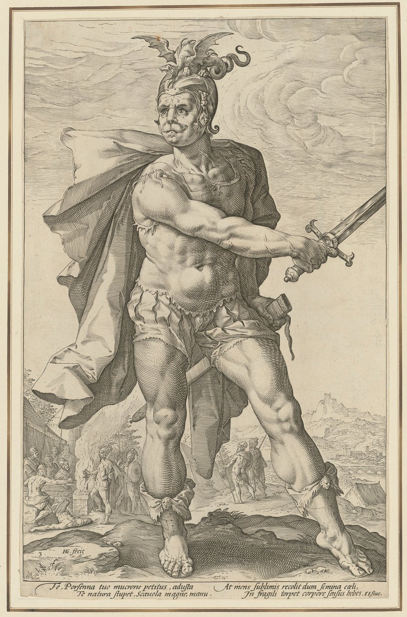 Mucius Scaevola, Plate 3 of the Series 