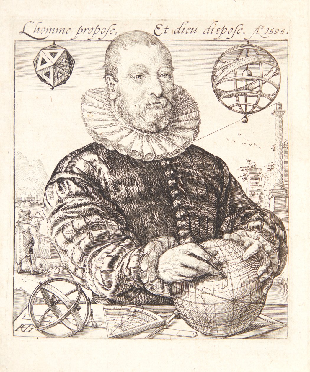 Nicolaus Petri van Deventer by Hendrick Goltzius
