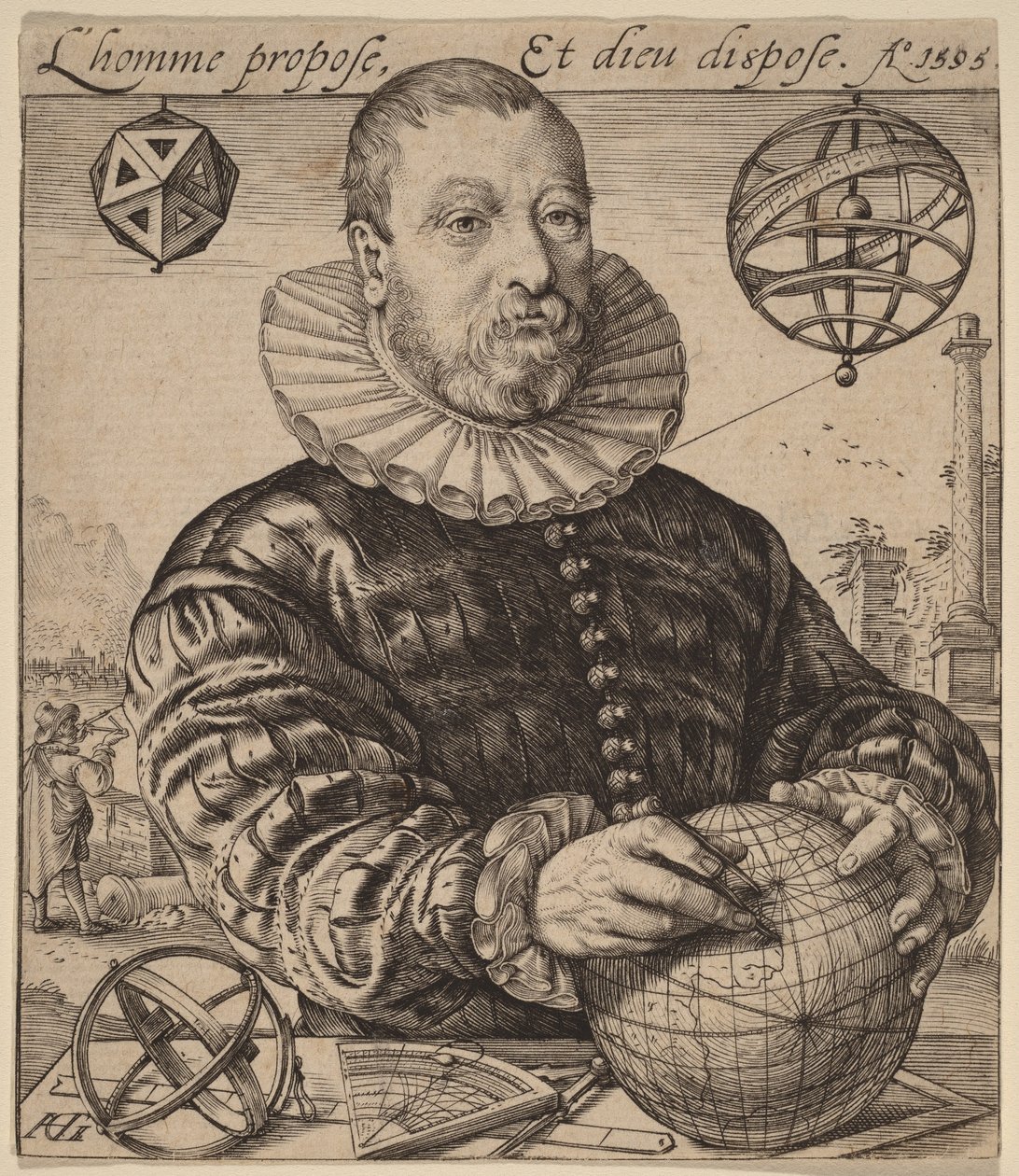 Nicolaus Petri van Deventer by Hendrick Goltzius
