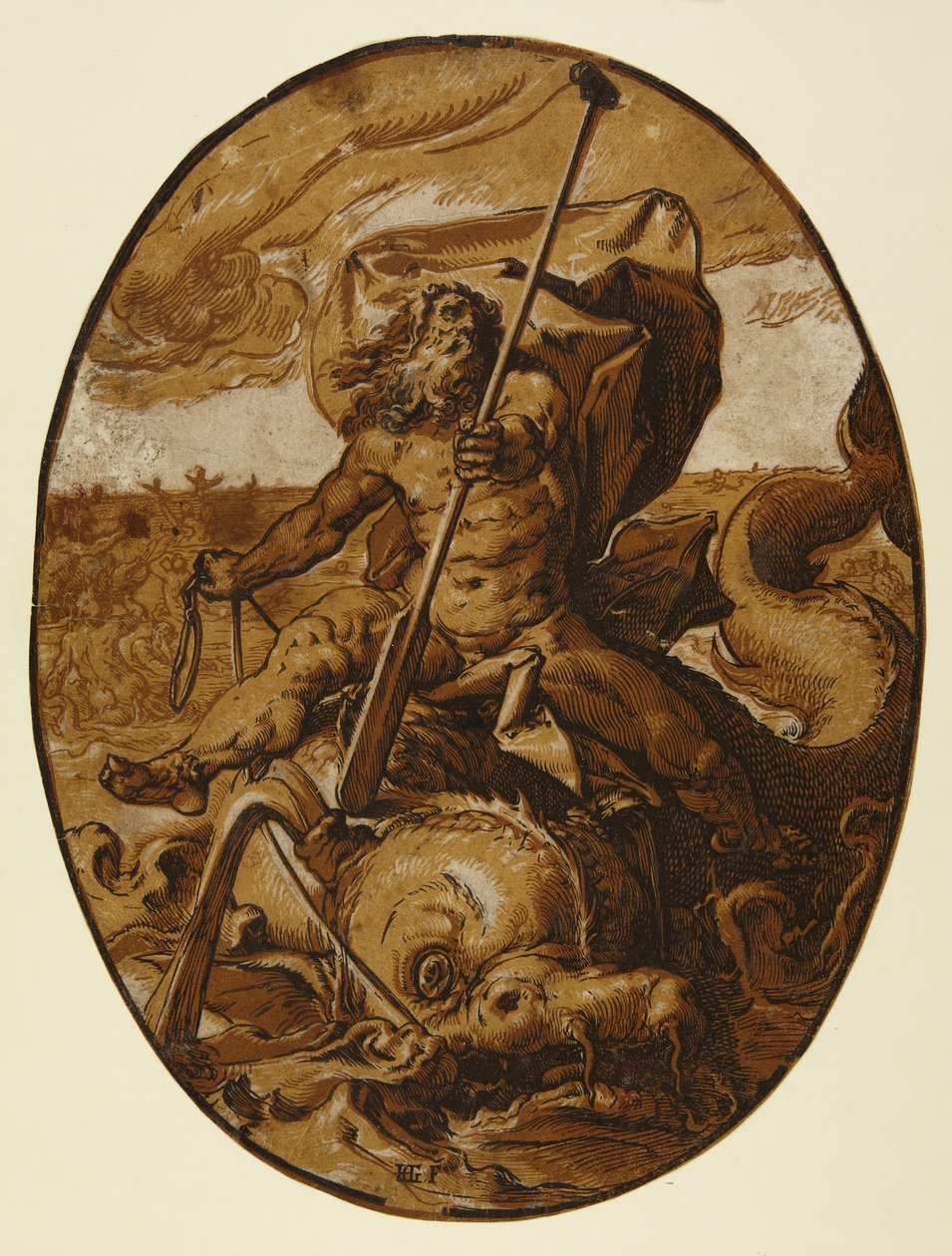 Oceanus by Hendrick Goltzius