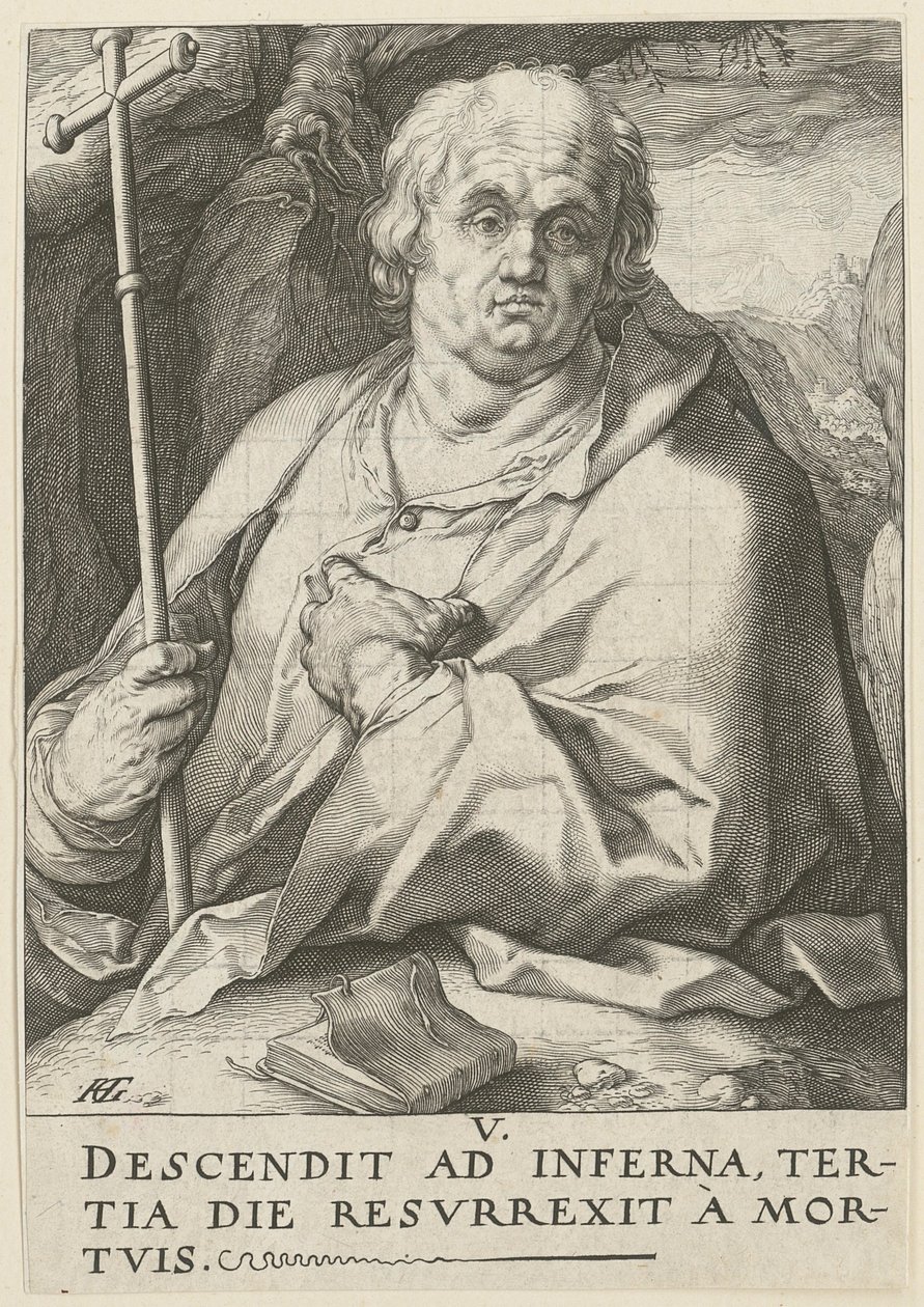 Philip, Plate 5 from the Series "Christ, the Twelve Apostles and Paul" by Hendrick Goltzius