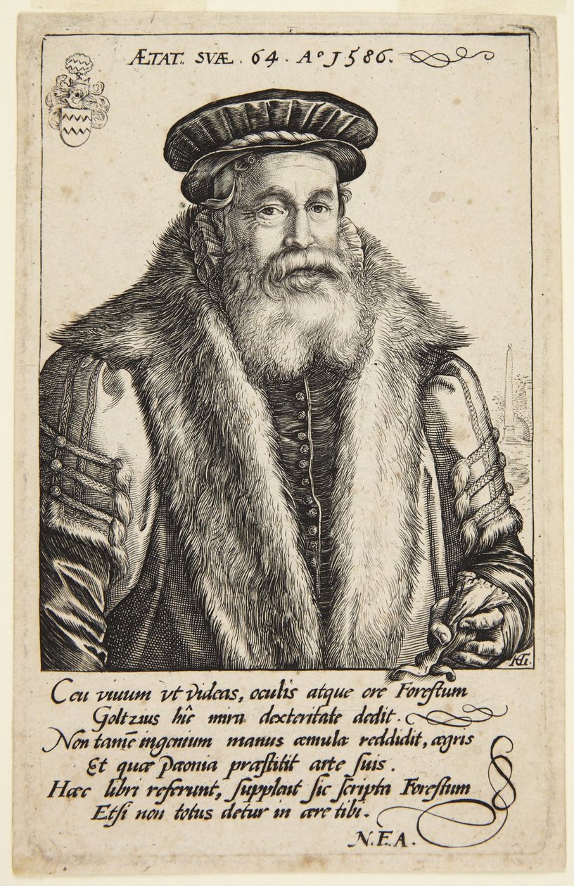 Pieter van Foreest by Hendrick Goltzius