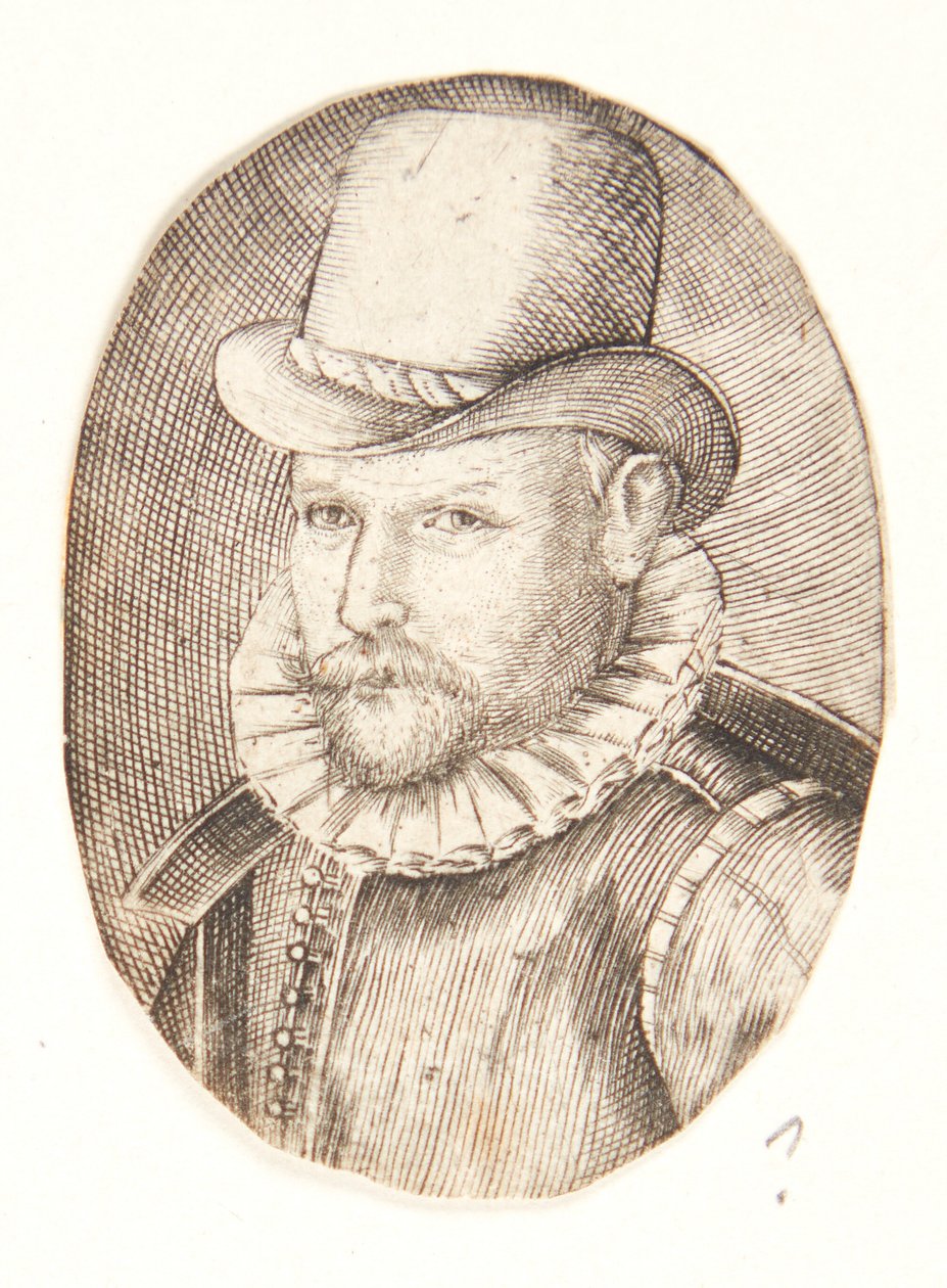 Portrait of a Man with Hat, Facing Left by Hendrick Goltzius
