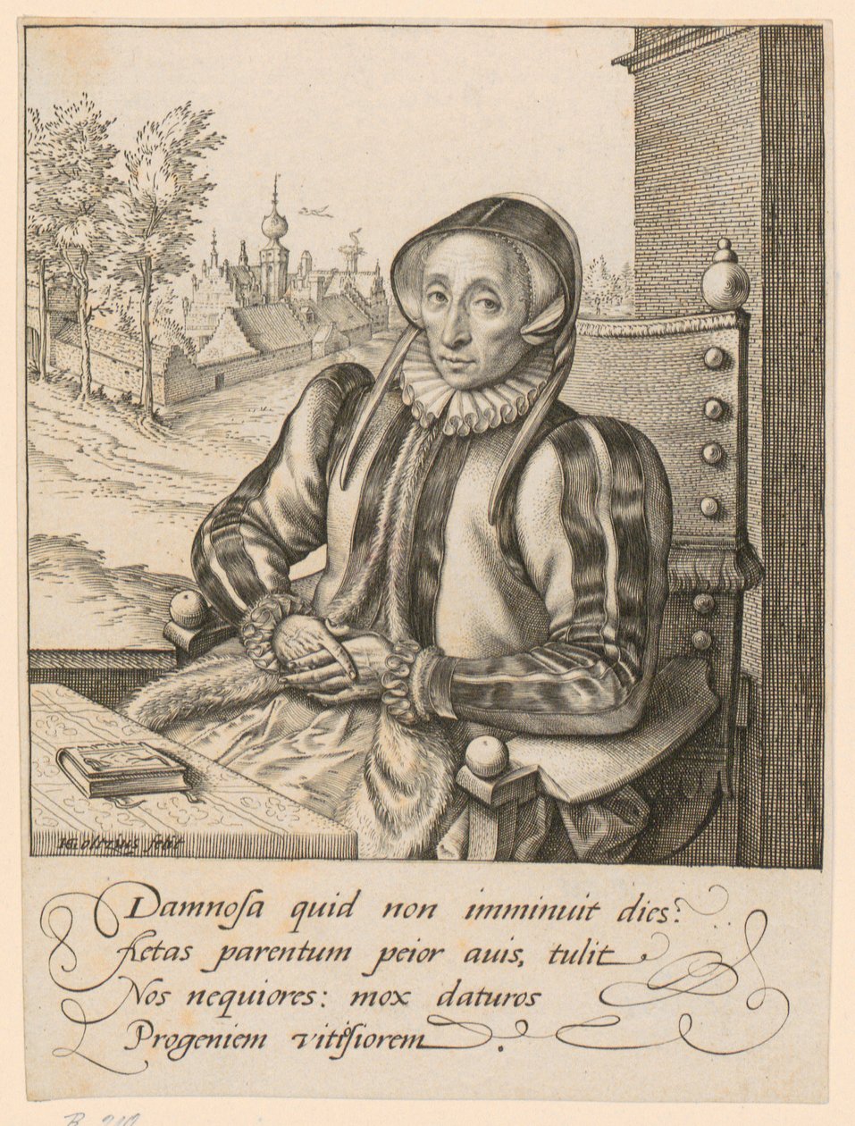 Portrait of Anna Fullings by Hendrick Goltzius