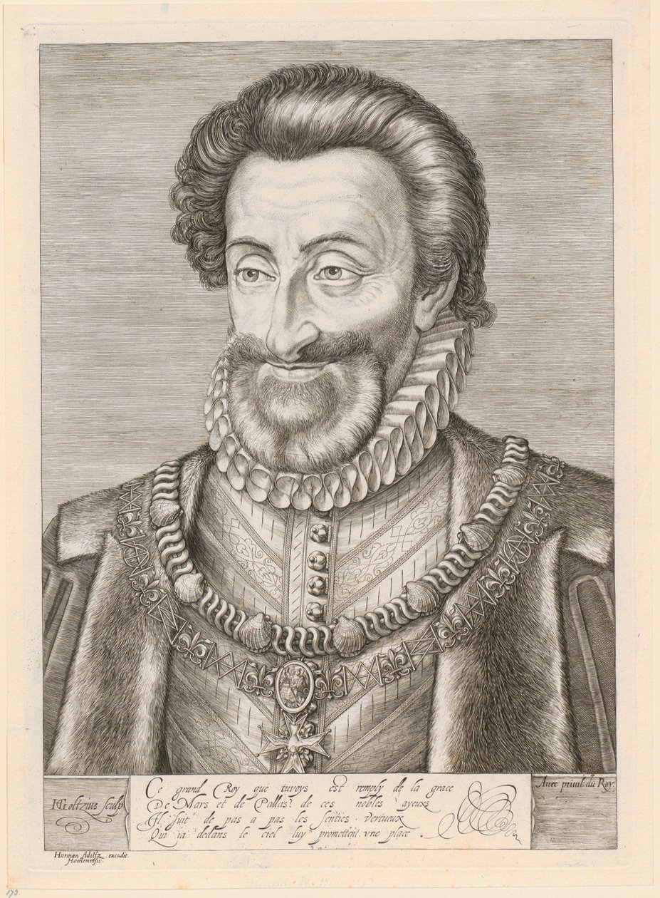 Portrait of Henry IV, King of France by Hendrick Goltzius