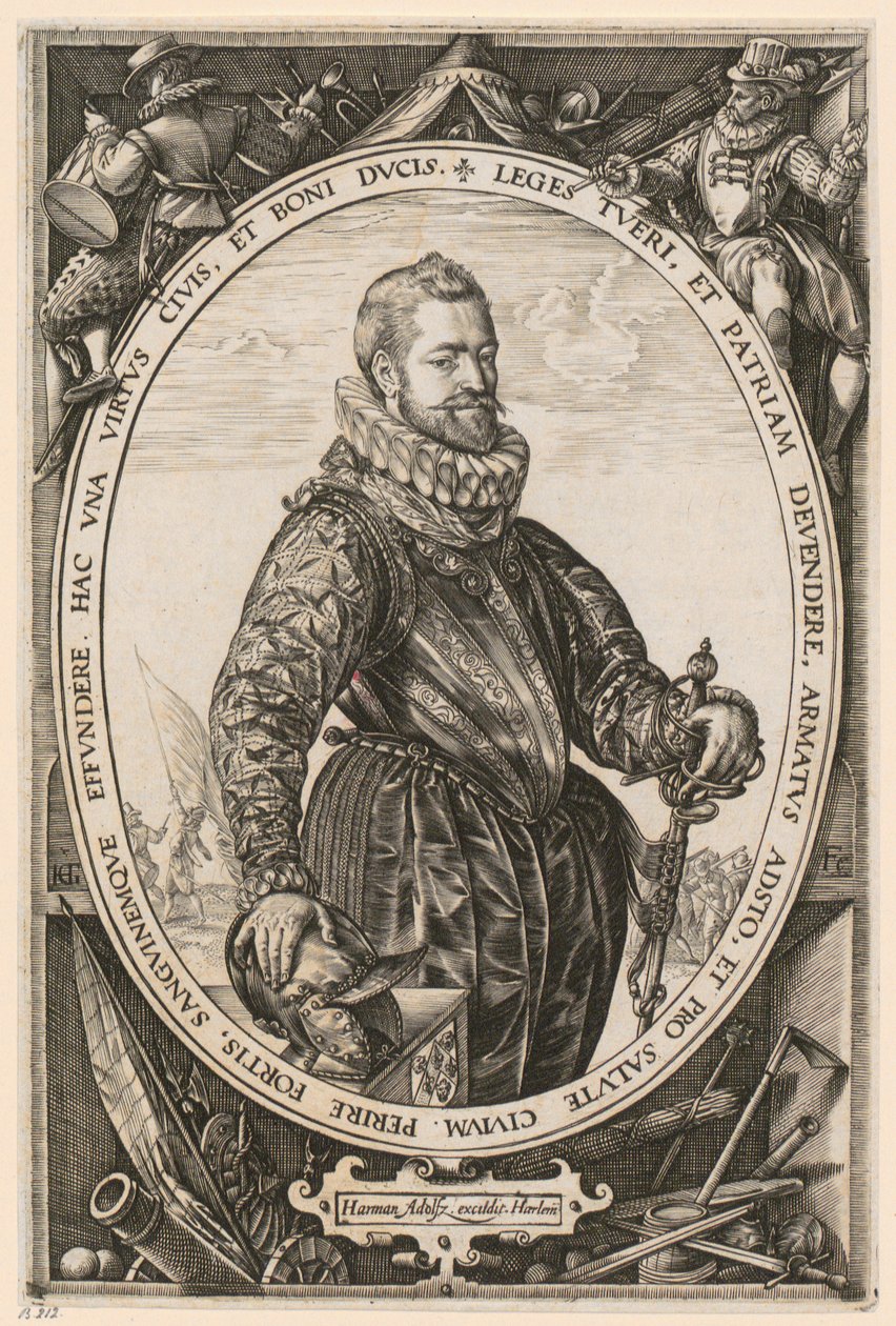 Portrait of Jaques de la Faille by Hendrick Goltzius