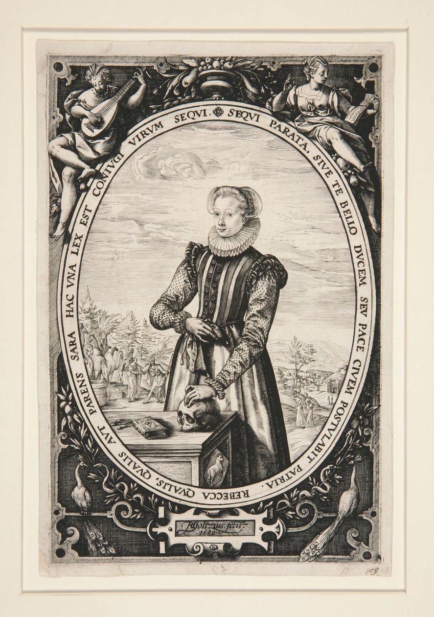 Portrait of Josina Hamels by Hendrick Goltzius